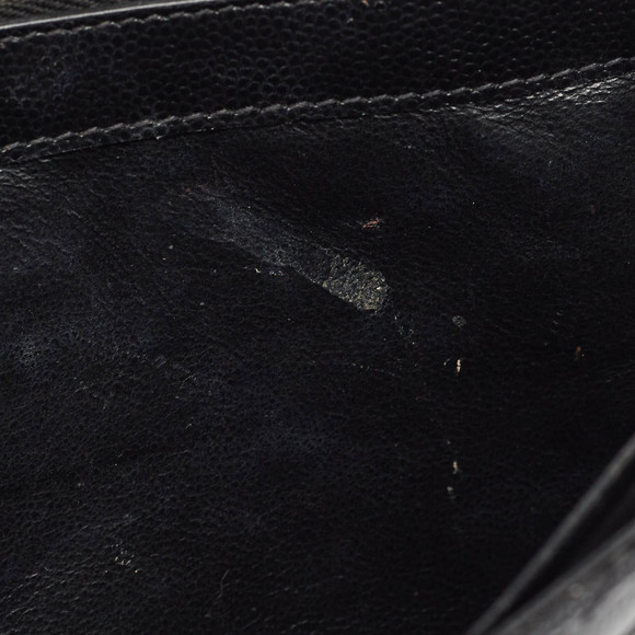 Saint Laurent Black Matelasse Leather Monogram Envelope Wallet On Chain - Picture 8 of 8